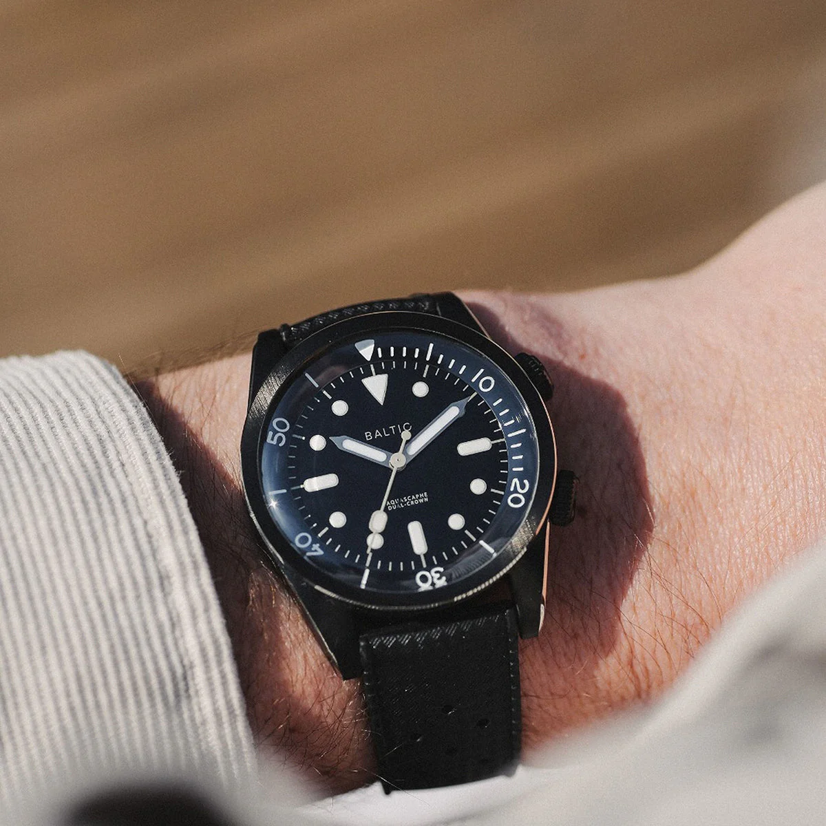 BALTIC AQUASCAPHE DUAL-CROWN PVD BLACK - Image 5