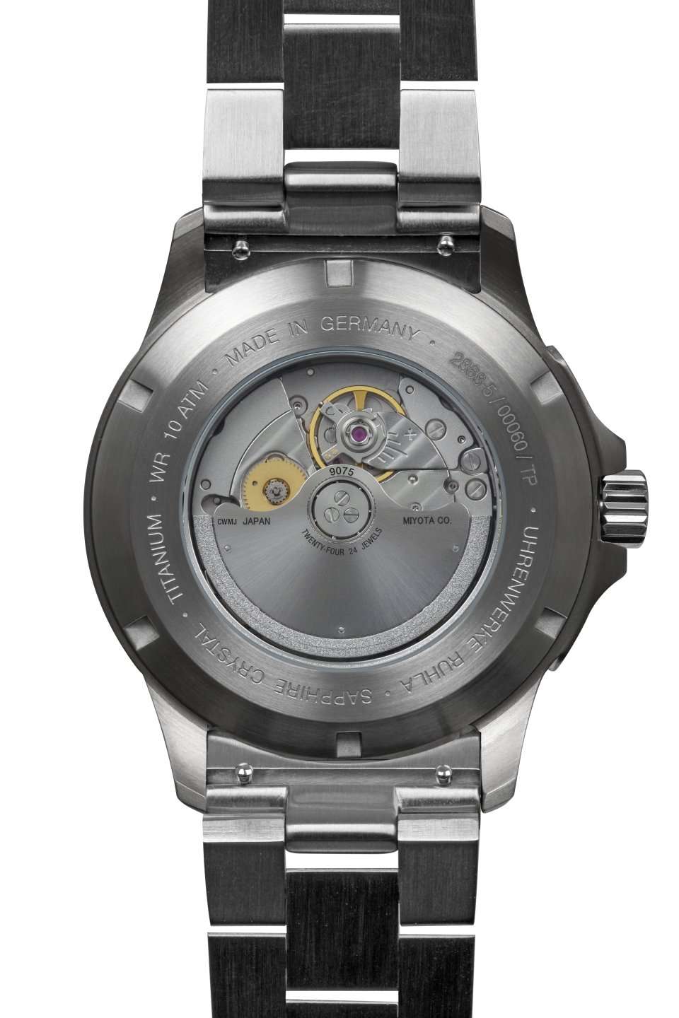 BAUHAUS AVIATION AUTOMATIC DUAL TIME WITH TITANIUM LINK BRACELET - Image 3