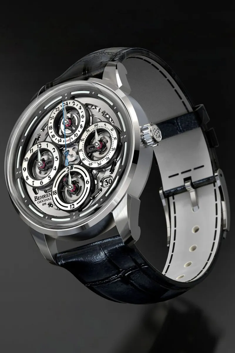 BEHRENS “NAVIGRAPH” AUTOMATIC GREY GMT - Image 11