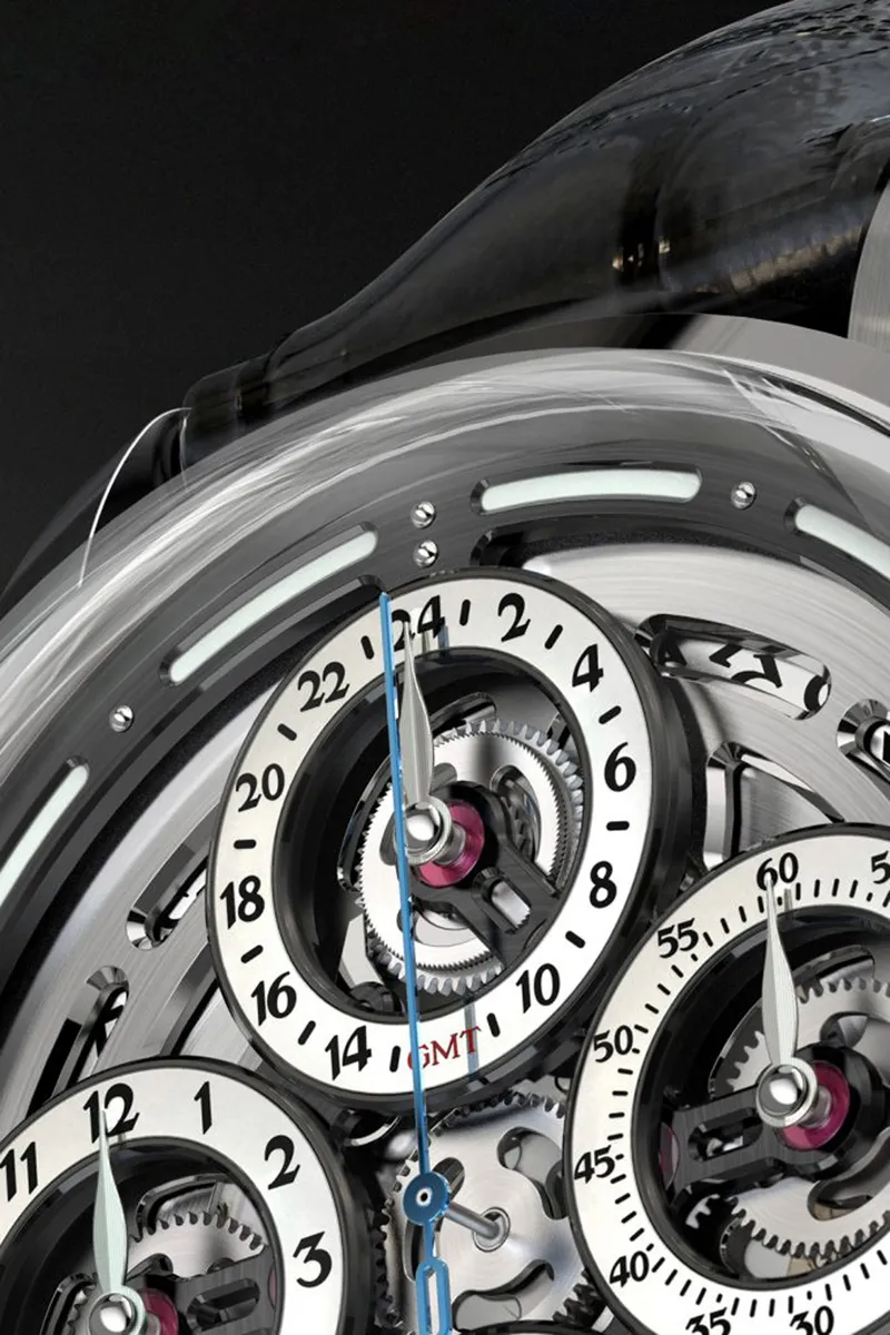 BEHRENS “NAVIGRAPH” AUTOMATIC GREY GMT - Image 4