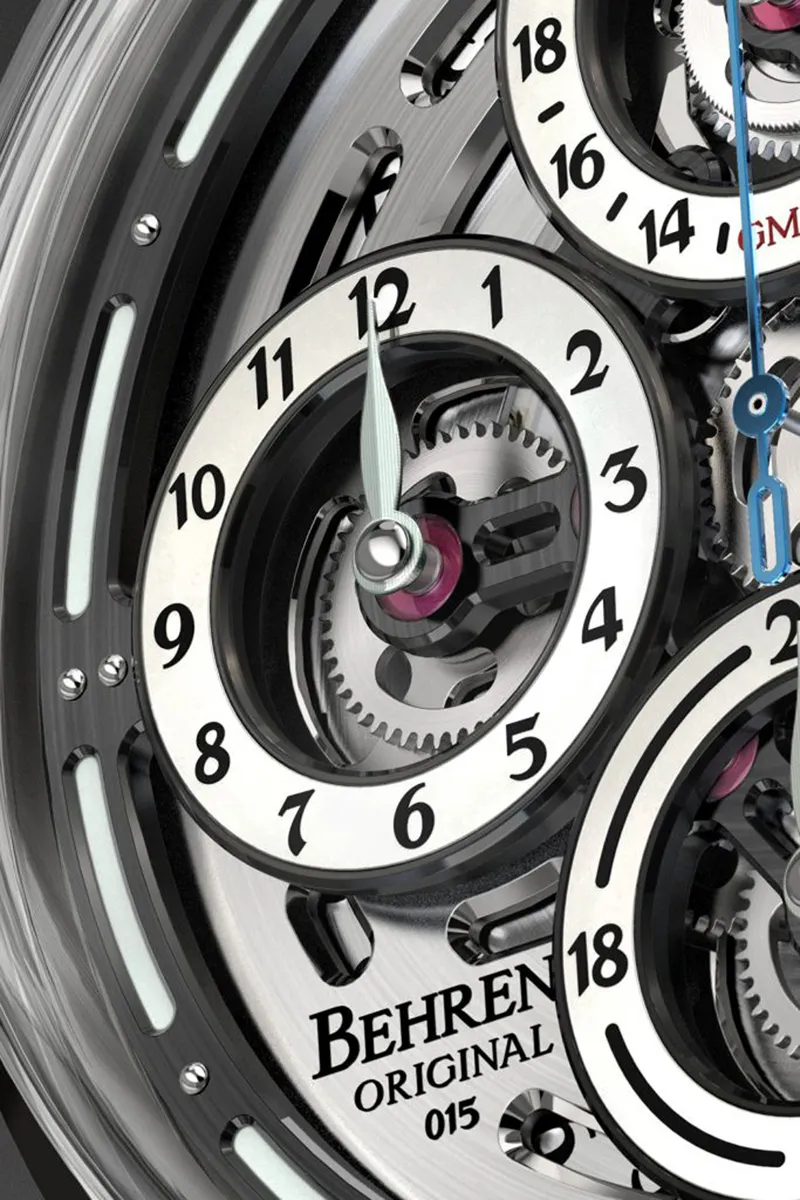 BEHRENS “NAVIGRAPH” AUTOMATIC GREY GMT - Image 5