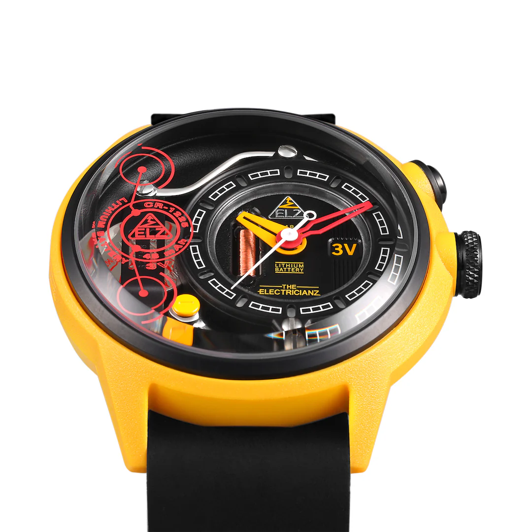 The ELECTRICIANZ Ammeter 45mm Yellow Black - Image 3