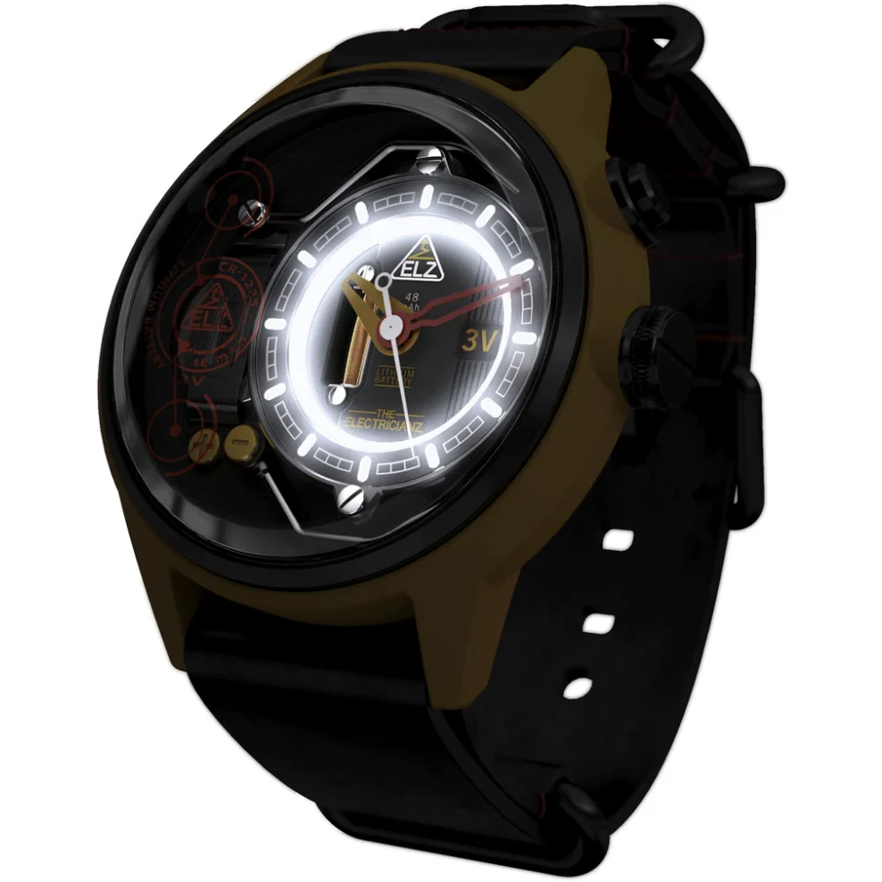 The ELECTRICIANZ Ammeter 45mm Yellow Black - Image 6