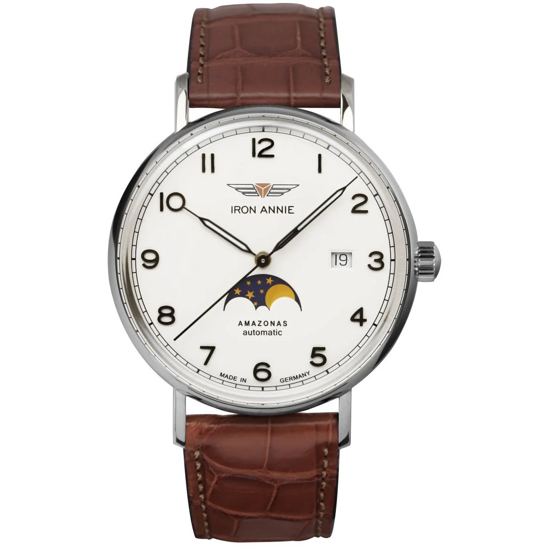 IRON ANNIE AMAZONAS AUTOMATIC WATCH AND LEATHER STRAP 5908-1 - Image 3