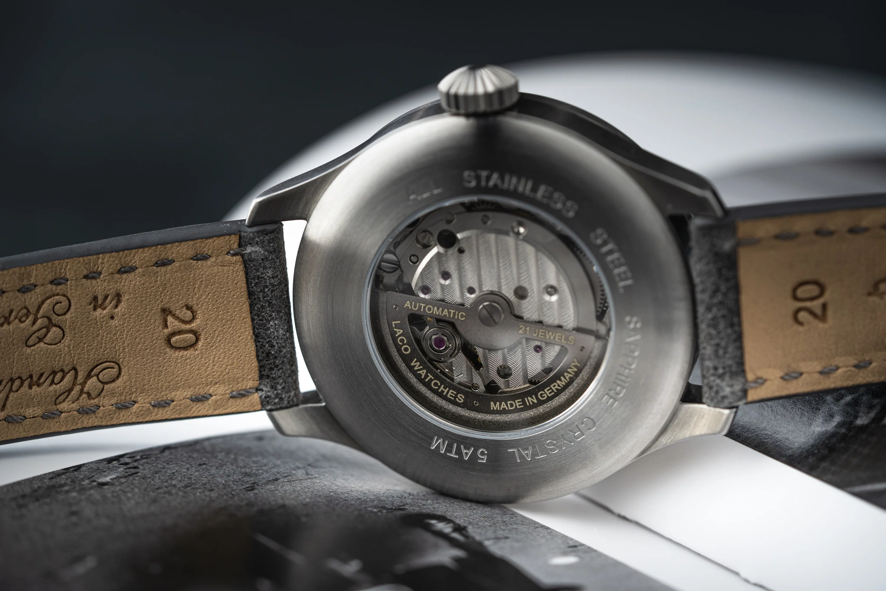 LACO PILOT WATCHES BASIC AACHEN GRAU 39 MM AUTOMATIC - Image 6