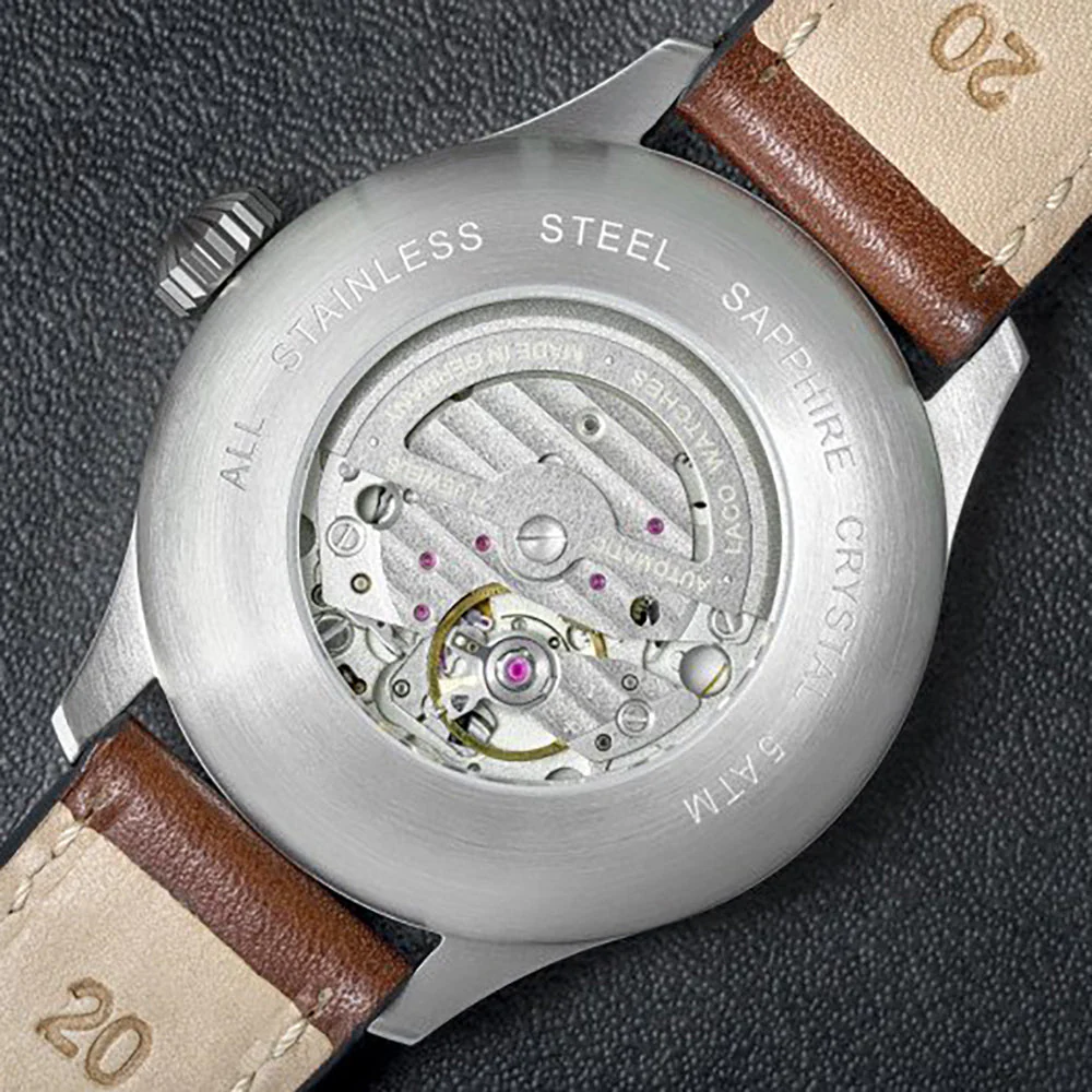 LACO PILOT WATCHES BASIC AUGSBURG 39 MM AUTOMATIC - Image 7