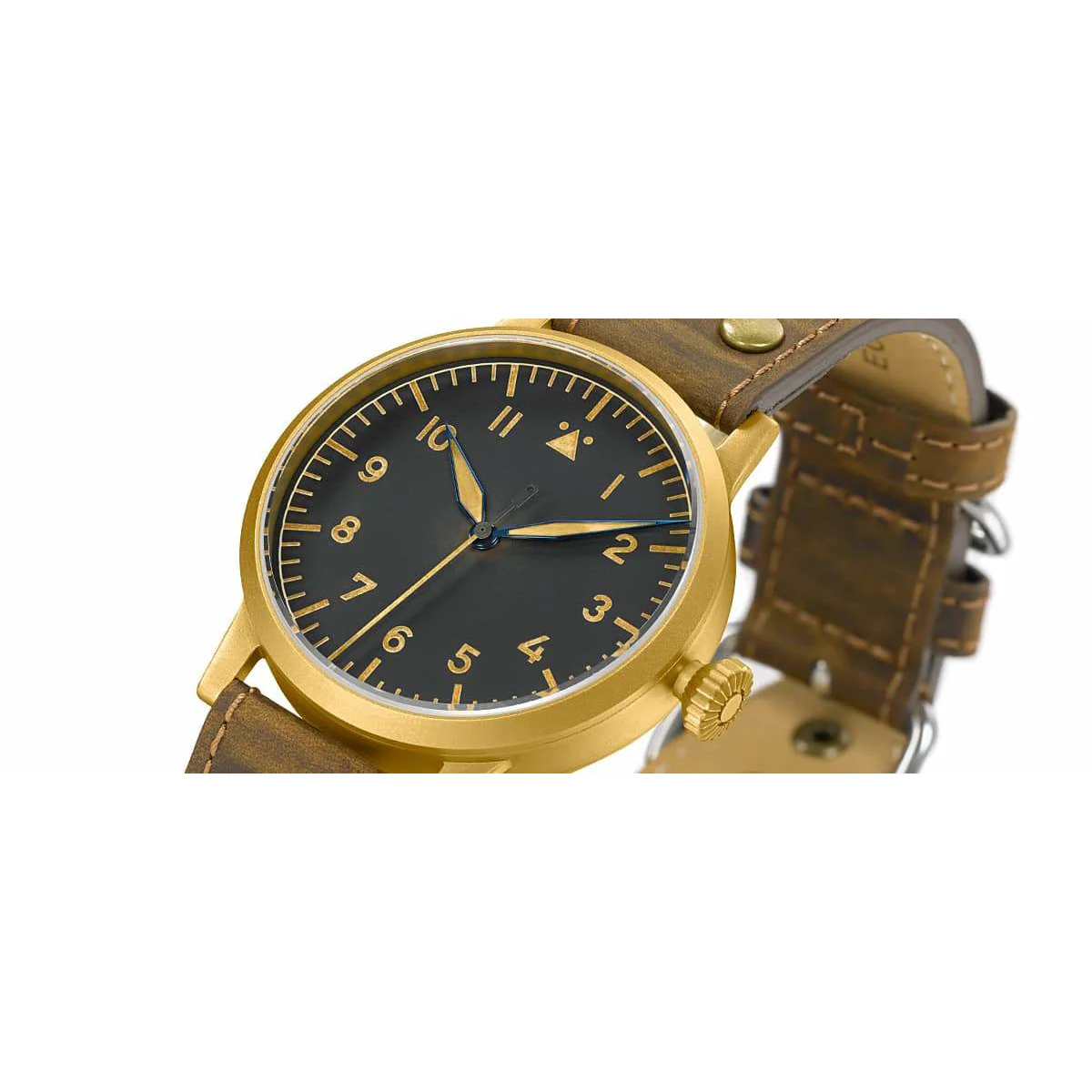 LACO PILOT WATCH ORIGINAL SAARBRUCKEN BRONZE 45 MM AUTOMATIC - Image 3