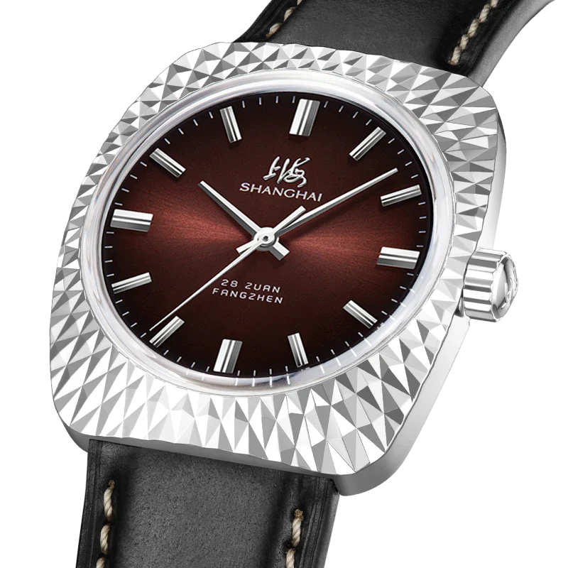 SHANGHAI WATCH ORIGINATE AESTHETE RETRO 7110 RED DIAL - Image 3