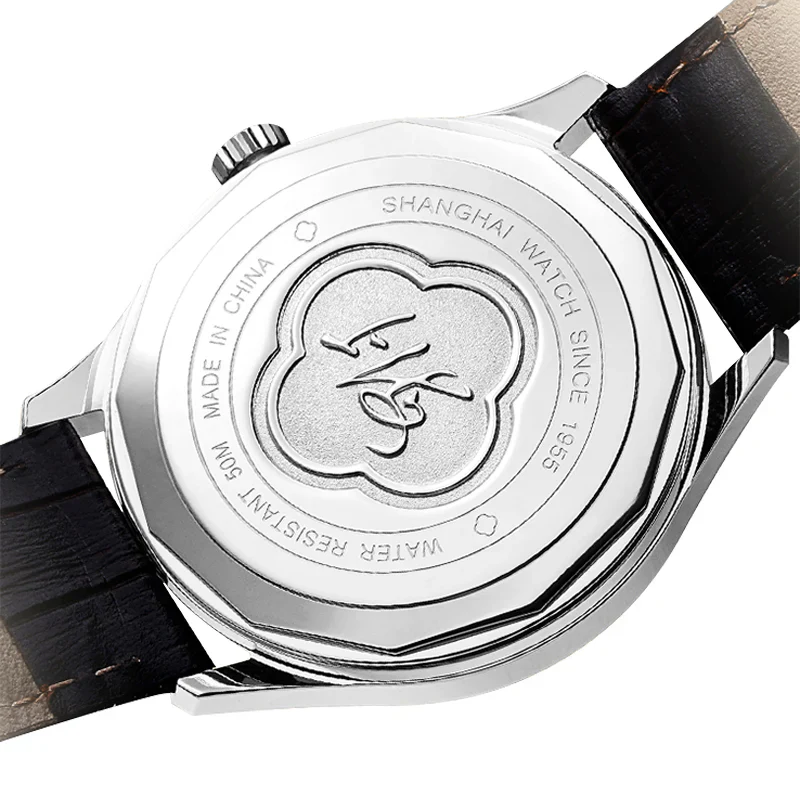 SHANGHAI WATCH PIONEER MOONPHASE SILVER - Image 5