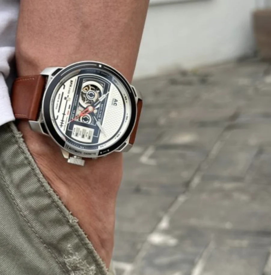 TACS CASSETTE WATCH - CHROME (TS2303A) - Image 6